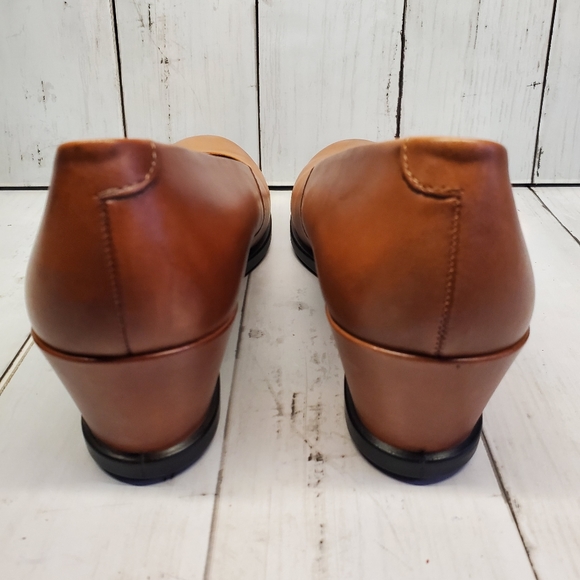 ECCO Women's Wedge Heels Brown Size 8-8.5 - Picture 5 of 10